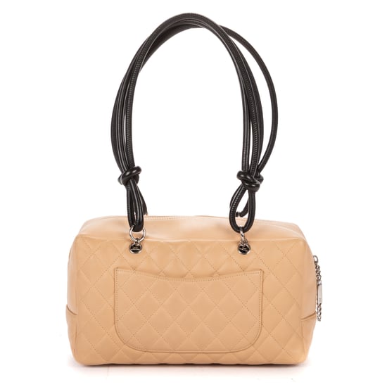 Chanel Cambon Ligne Bowler en beige Cuero de ternero - Image 5