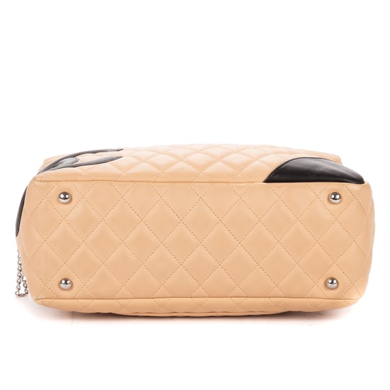 Chanel Cambon Ligne Bowler en beige Cuero de ternero - Image 6