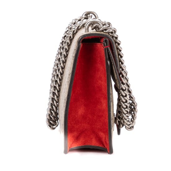 Gucci Mini Dionysus Chain Crossbody Mini en beige Lienzo recubierto - Image 4