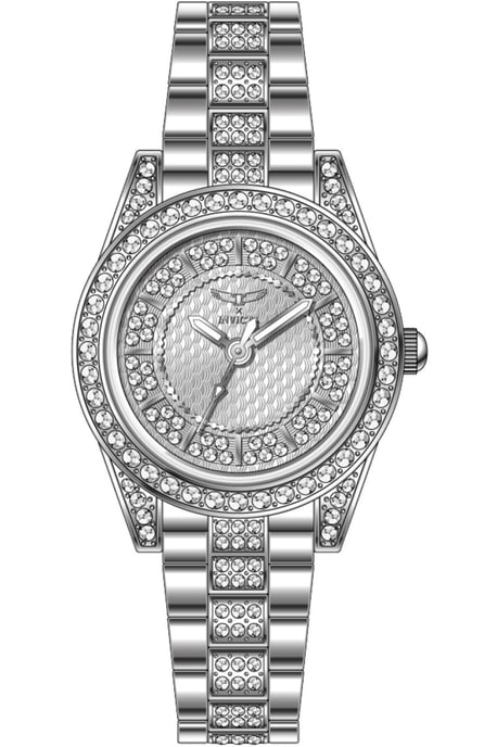 Invicta Wildflower 69062 Reloj de Mujer - Movimiento de Cuarzo - Metal con Esfera Plateada - 32 mm - Image 1