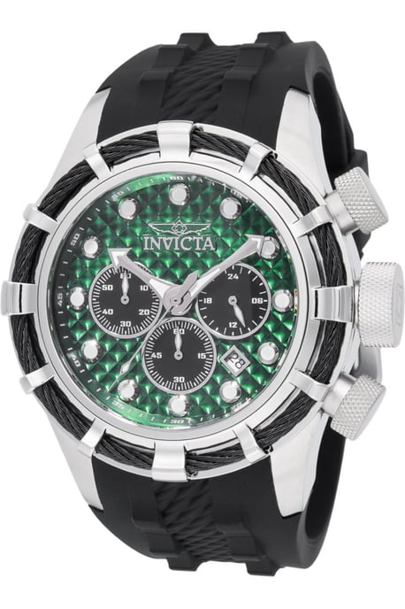 Invicta Bolt 49165 Reloj de Hombre - Movimiento de Cuarzo - Acero Inoxidable con Esfera Verde - 50 mm - Image 1