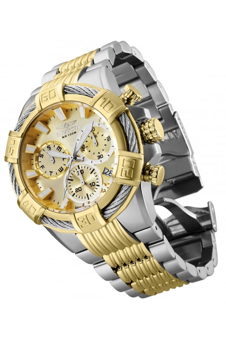 Invicta Bolt 25864 Reloj de Hombre - Movimiento de Cuarzo - Acero Inoxidable con Esfera Dorada - 51 mm - Image 2