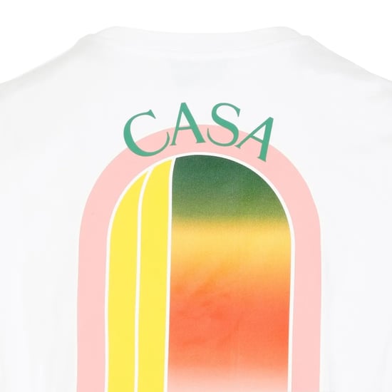Camiseta blanca con logo en arco degradado de Casablanca - Image 5