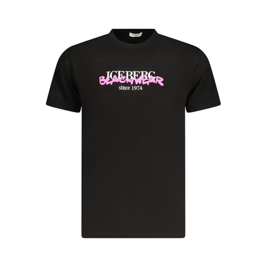Camiseta Negra Con El Logo De Iceberg Beachwear - Image 1
