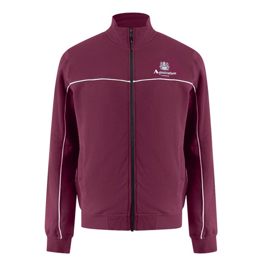 Sudadera De Cuello Alto Color Cordobán Con Ribetes Aquascutum Active - Image 1