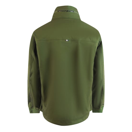 Chaqueta Híbrida De Cuello Alto Aquascutum Active Shell, Color Verde Militar - Image 2