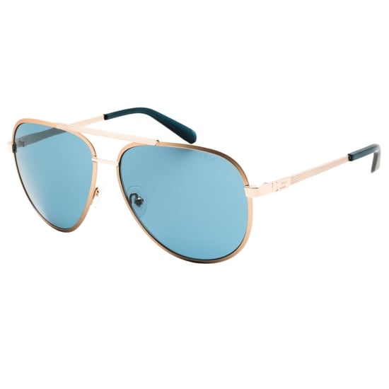 Gafas De Sol Guess Con Lentes Azules Y Montura Dorada - Image 2