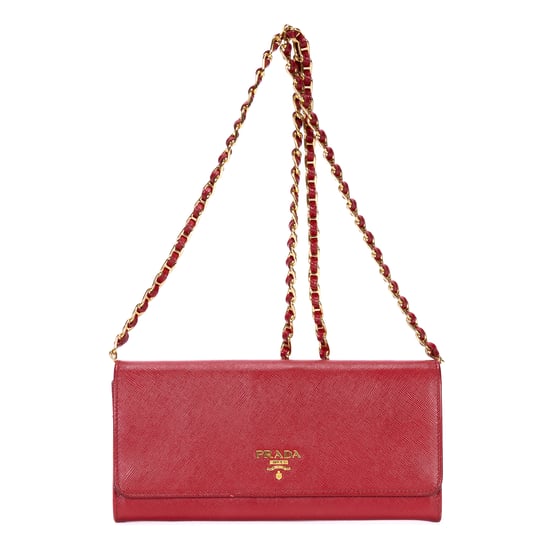 Prada Wallet on Chain Crossbody en rojo Cuero de ternero - Image 1