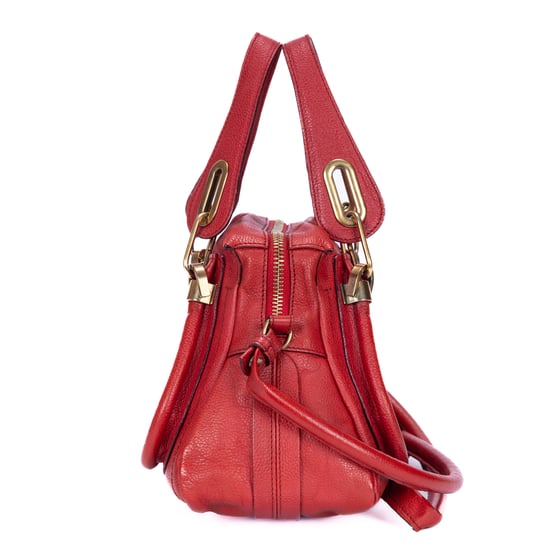 Chloé Small Paraty Small en Red Cuero de ternero - Image 3