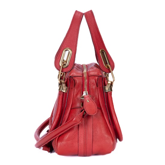 Chloé Small Paraty Small en Red Cuero de ternero - Image 4