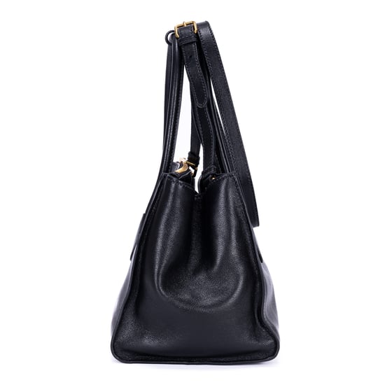 Prada Twin Pocket Double Handle Tote en negro Cuero de ternero - Image 3