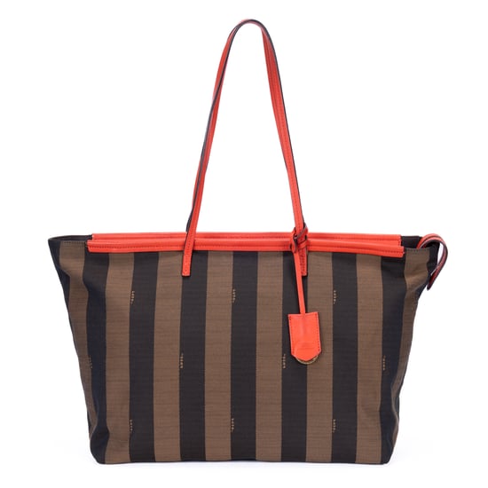 Fendi Roll Zip Tote en Brown Lienzo - Image 1