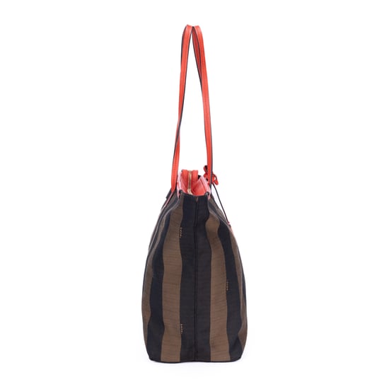 Fendi Roll Zip Tote en Brown Lienzo - Image 4