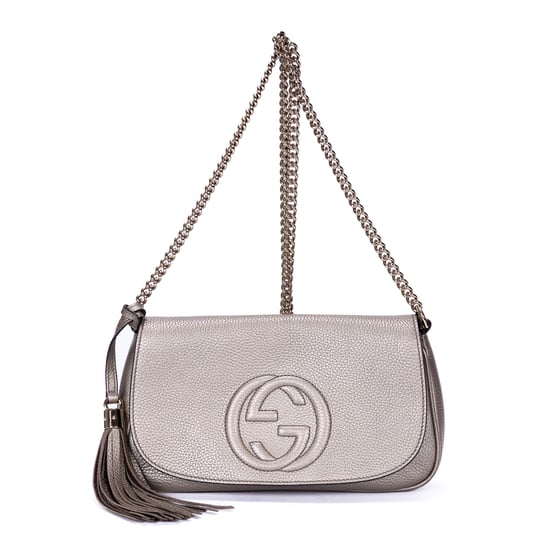 Gucci Soho Chain Crossbody en plata Cuero de becerro - Image 1