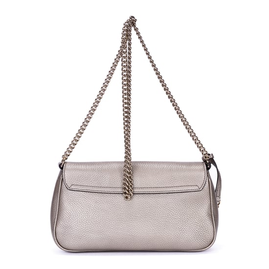 Gucci Soho Chain Crossbody en plata Cuero de becerro - Image 5