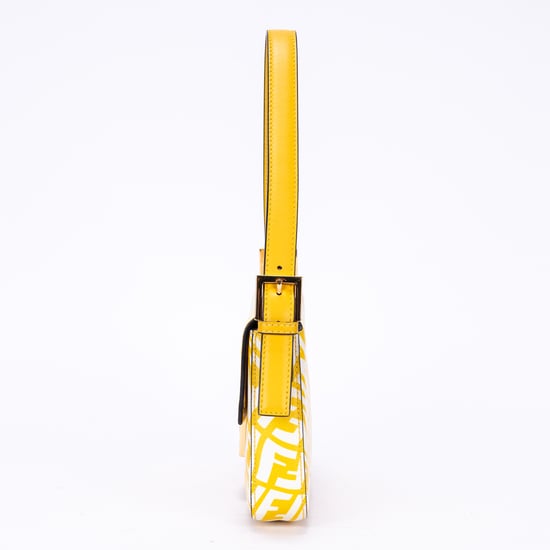 Fendi Baguette en amarillo Lienzo - Image 3