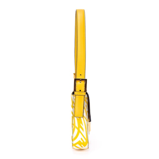 Fendi Baguette en amarillo Lienzo - Image 4