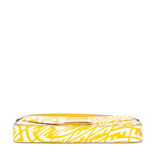 Fendi Baguette en amarillo Lienzo - Image 6