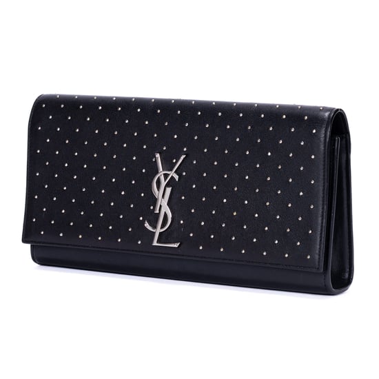 Yves Saint Laurent Studed Kate Clutch  en  negro Cuero de ternero - Image 2