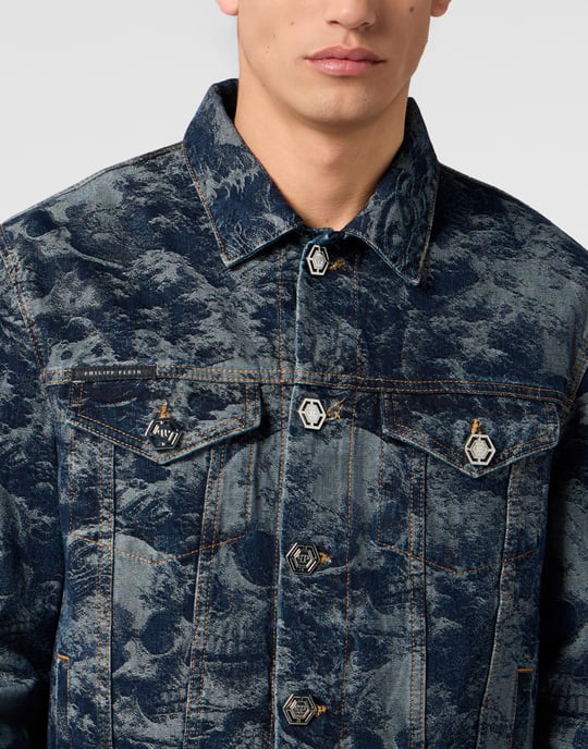 Trucker Jacket All-Over Skull Skull - Image 3