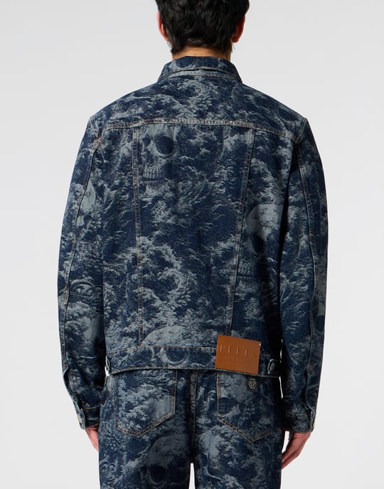 Trucker Jacket All-Over Skull Skull - Image 5