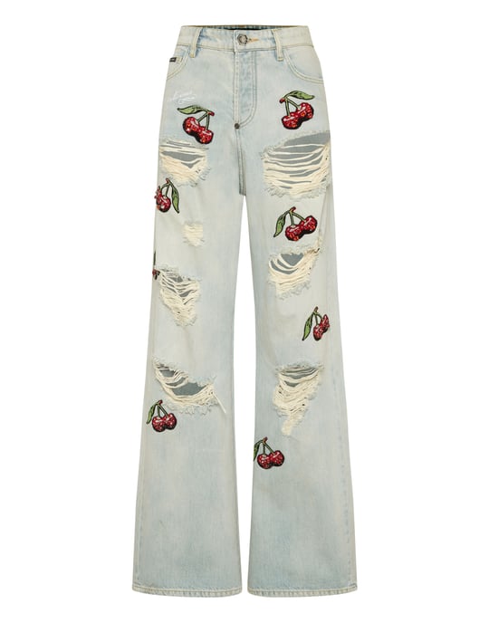 Vaqueros Skater Fit Cherries - Image 1