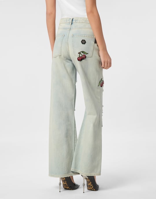 Vaqueros Skater Fit Cherries - Image 2
