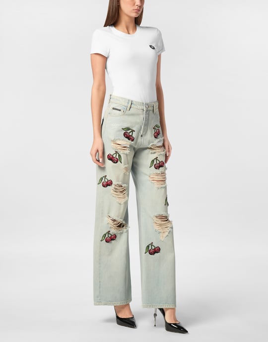 Vaqueros Skater Fit Cherries - Image 4