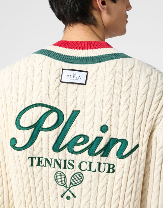 V-Neck Pullover Plein Tennis - Image 3