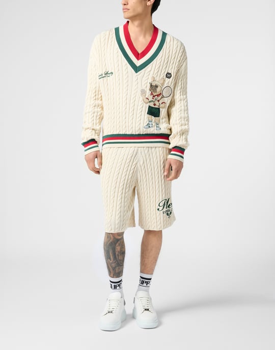 V-Neck Pullover Plein Tennis - Image 4