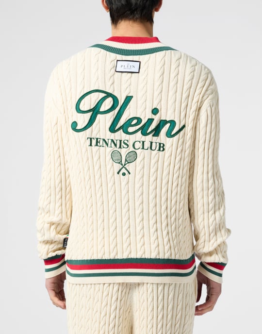 V-Neck Pullover Plein Tennis - Image 5