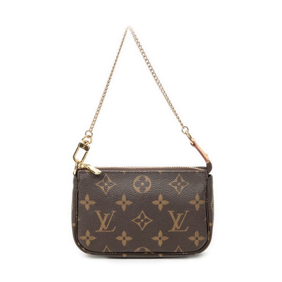Louis Vuitton Mini Pochette Accessoires en Brown Lienzo recubierto - Image 1