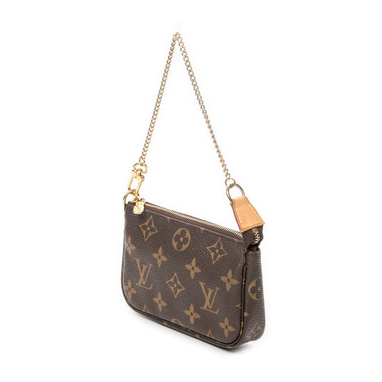 Louis Vuitton Mini Pochette Accessoires en Brown Lienzo recubierto - Image 2