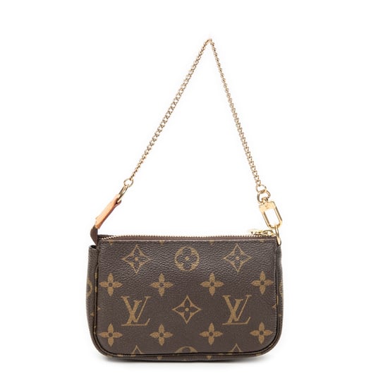 Louis Vuitton Mini Pochette Accessoires en Brown Lienzo recubierto - Image 5