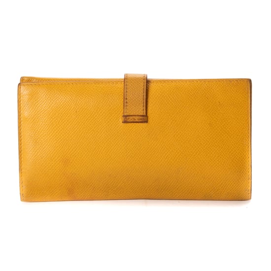 Hermès Bearn Wallet en amarillo Cuero de ternero - Image 5