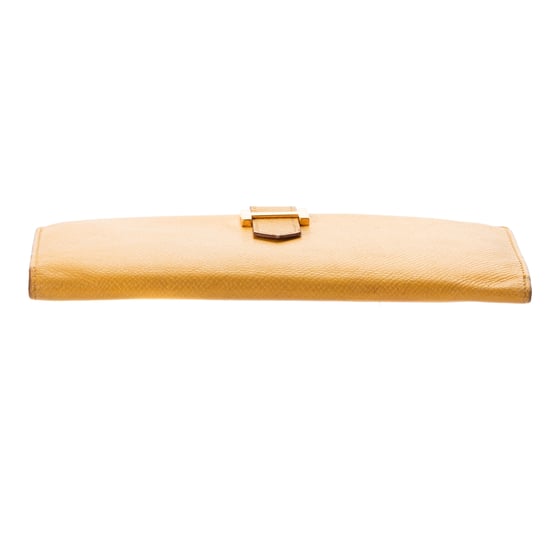 Hermès Bearn Wallet en amarillo Cuero de ternero - Image 6