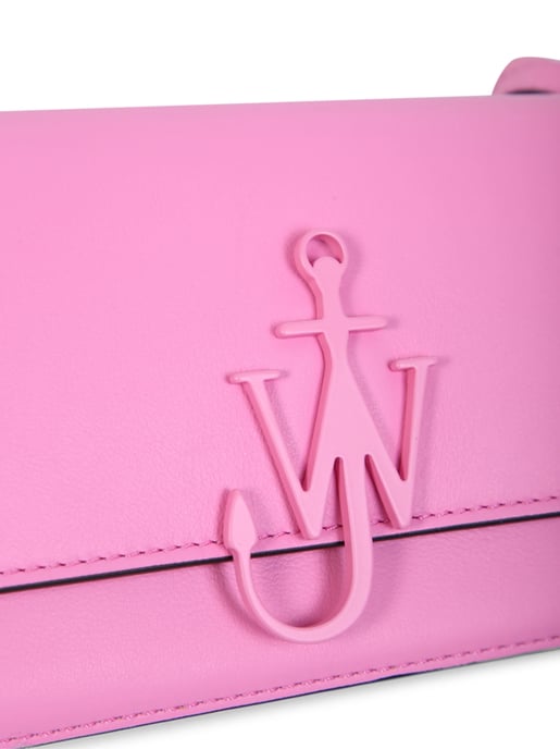 Bolso de Hombro de Cuero Rosa - Image 3