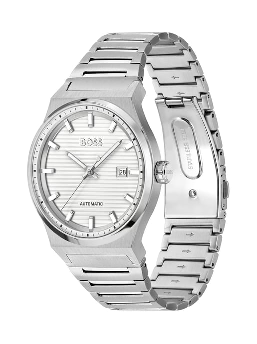 Reloj de vestir de acero inoxidable gris - Image 3