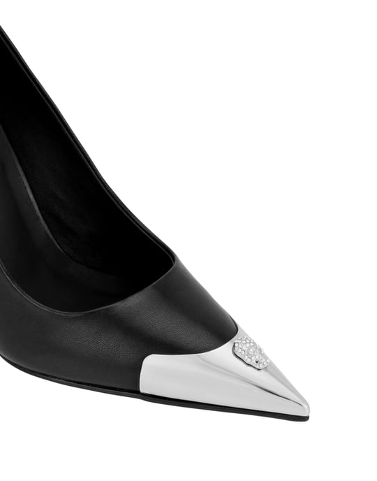 Nappa Decollete Hi-Heels Pump H105 Skull Toe - Image 2