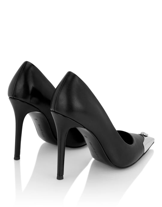 Nappa Decollete Hi-Heels Pump H105 Skull Toe - Image 3