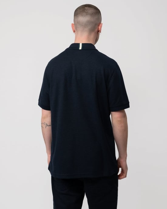 Camiseta Polo de Manga Corta Karty en Marino - Image 2