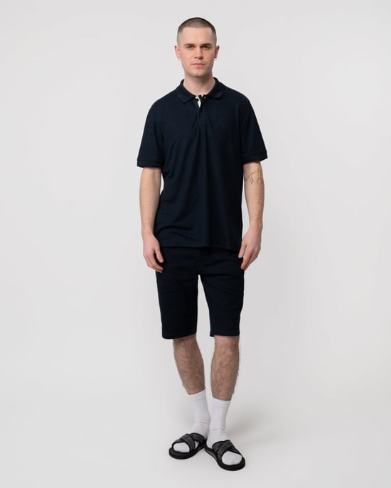 Camiseta Polo de Manga Corta Karty en Marino - Image 4