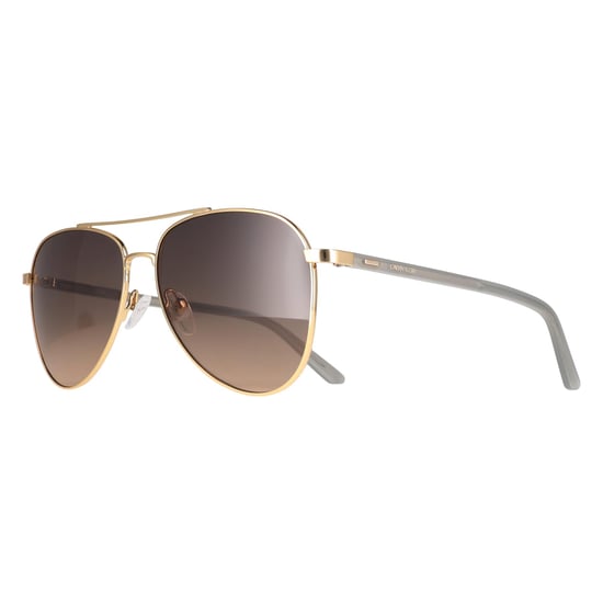 Calvin Klein CK21306S 717 gafas de sol degradado gris dorado brillante - Image 2