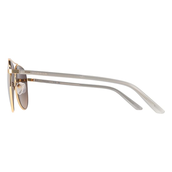 Calvin Klein CK21306S 717 gafas de sol degradado gris dorado brillante - Image 3