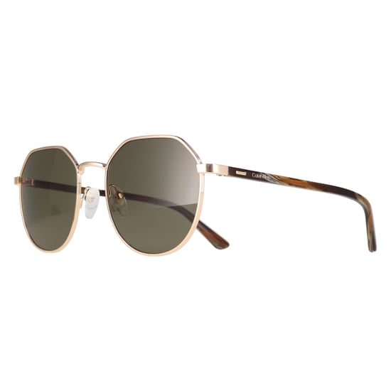 Calvin Klein CK22103S 717 gafas de sol verde sólido dorado - Image 2