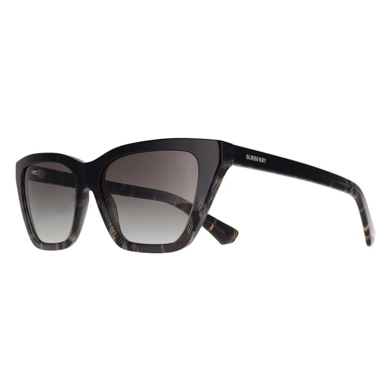 Gafas de sol Burberry BE4468 420011 con estampado de cuadros grises y degradado gris - Image 2