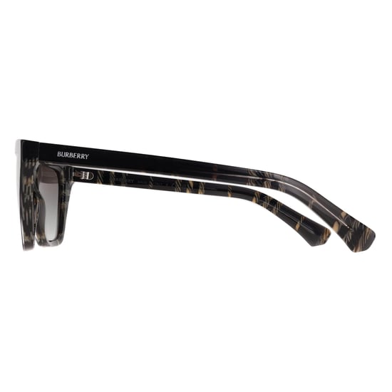 Gafas de sol Burberry BE4468 420011 con estampado de cuadros grises y degradado gris - Image 3