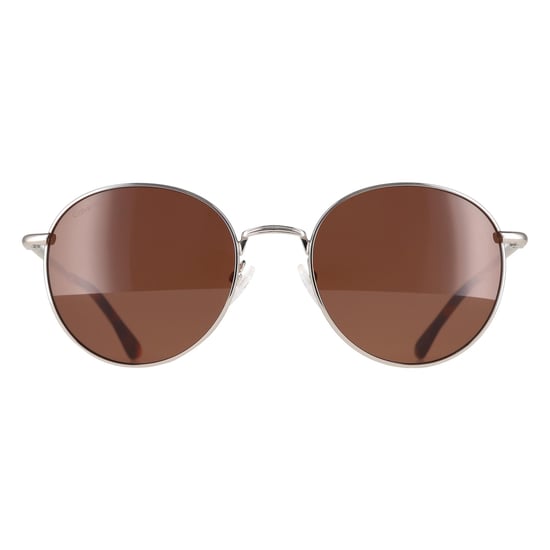 Gafas de sol Calvin Klein CK21127S 045 marrón oscuro plateadas - Image 1