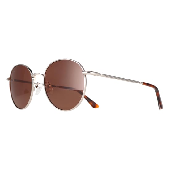 Gafas de sol Calvin Klein CK21127S 045 marrón oscuro plateadas - Image 2