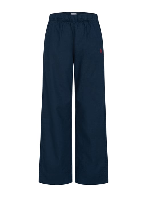 Pantalón de lino para mujer U.S. Polo Assn. con cintura elástica - Image 1